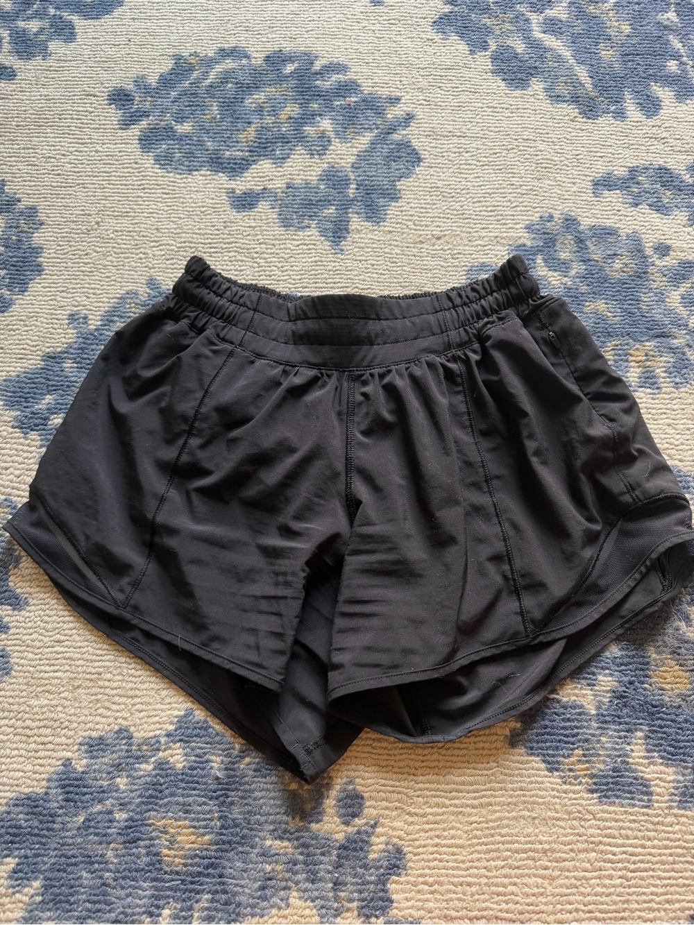 lululemon athletica Black Women's Athletic Shorts with Inner Layer